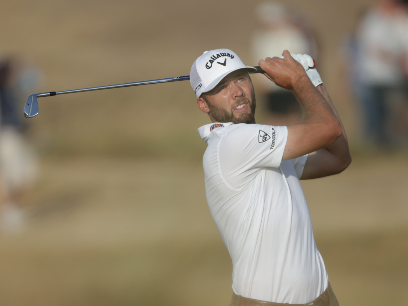 Sam Burns competing during the Open Championship coverage by laliberte.ch.